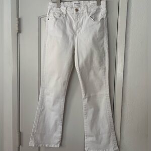 FRAME Le Crop Mini Boot White